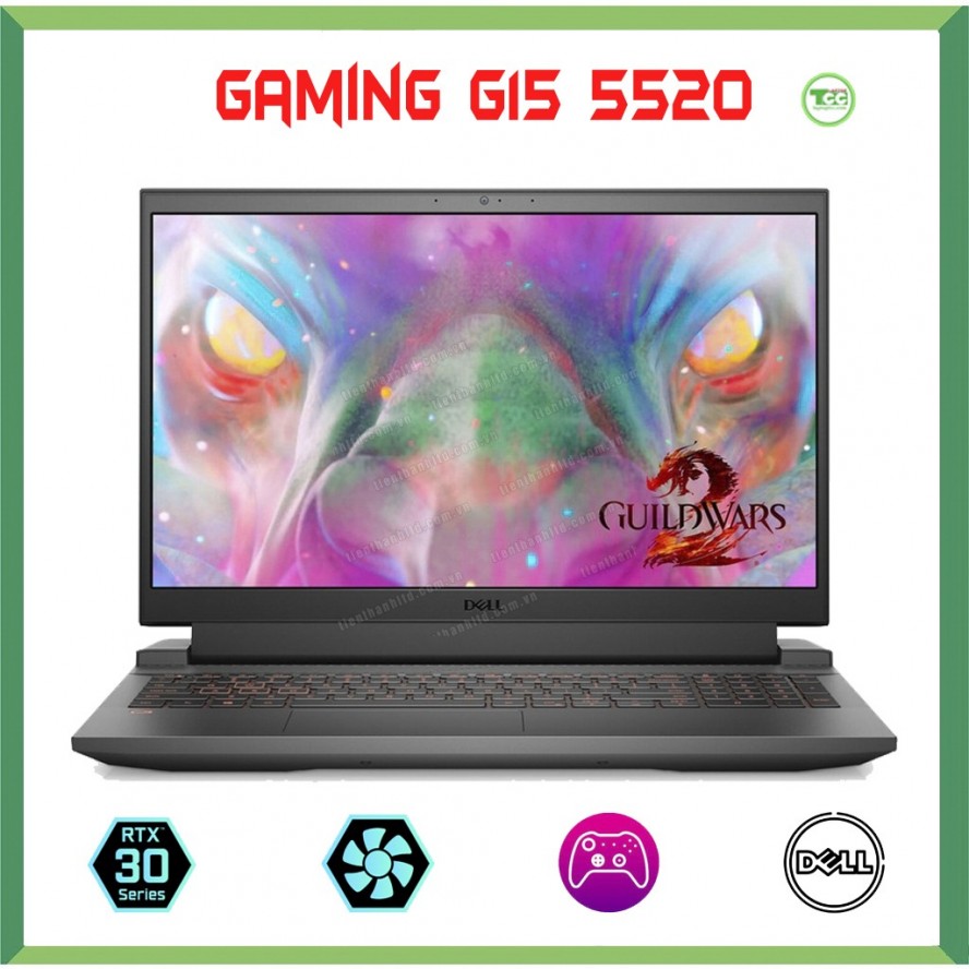 Laptop Dell Gaming G15 - 5520 (NK) , vỏ hợp kim, màu xám